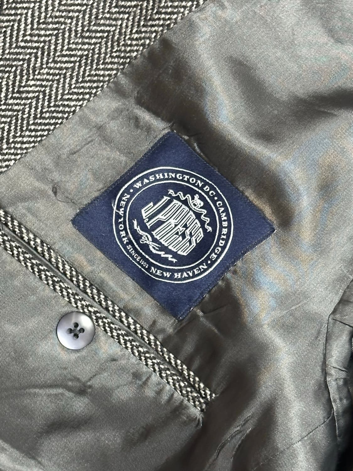 제이프레스 울캐시 헤링본 자켓 43R (캐나다 메이드) 상품이미지6