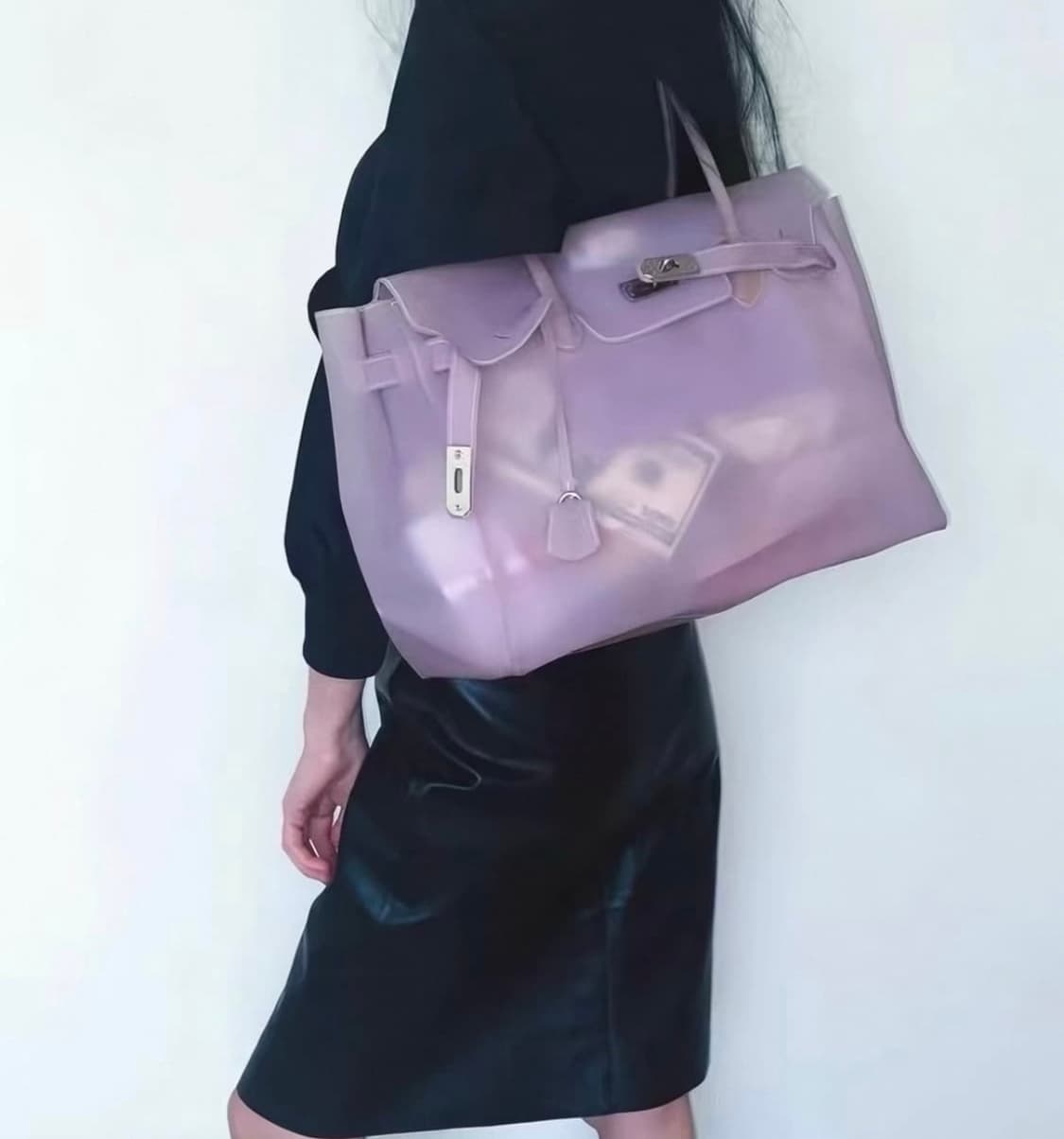 연보라 젤리 버킨백 상품이미지1