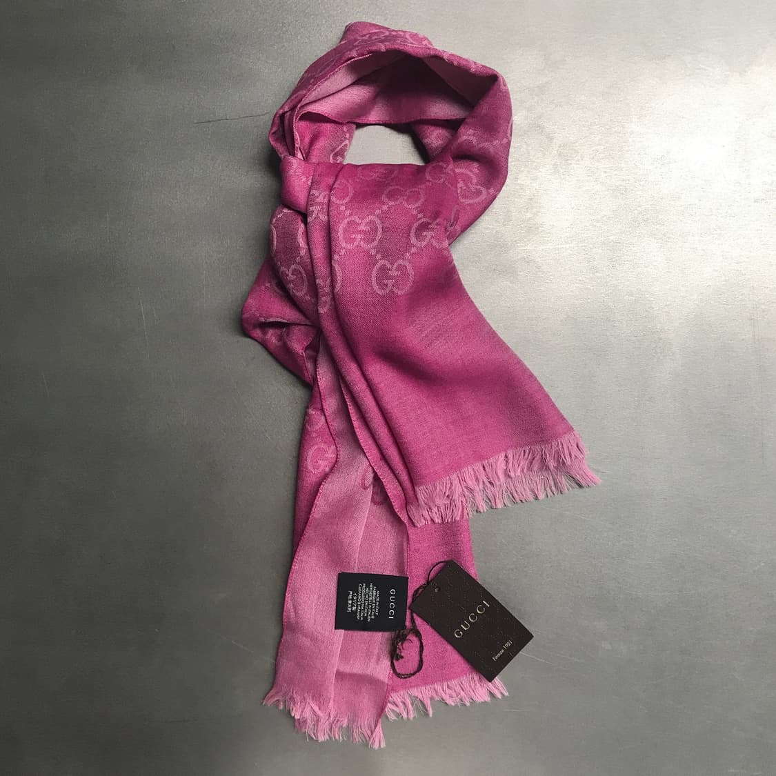구찌 핑크 스카프 새상품 상품이미지4