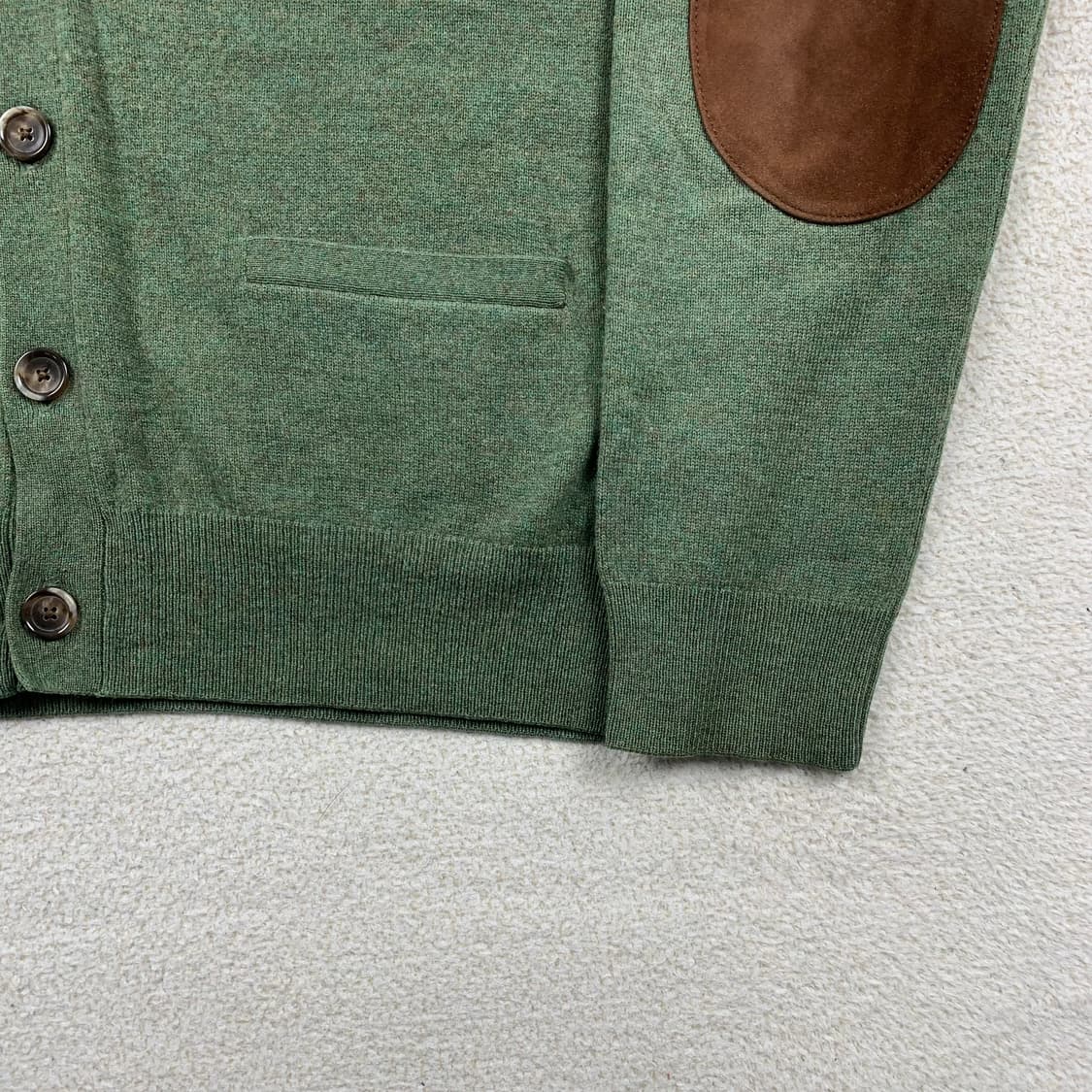 폴로 랄프로렌 스웨이드 엘보패치 메리노울 가디건  상품이미지4