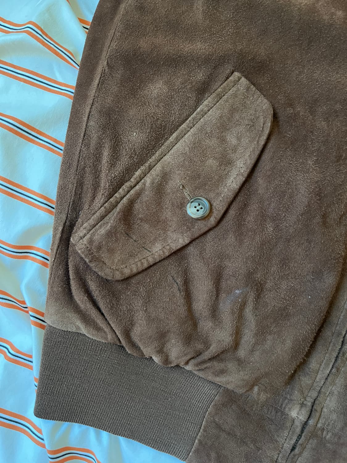 [XL] 폴로 랄프로렌 브라운 스웨이드 자켓 상품이미지5