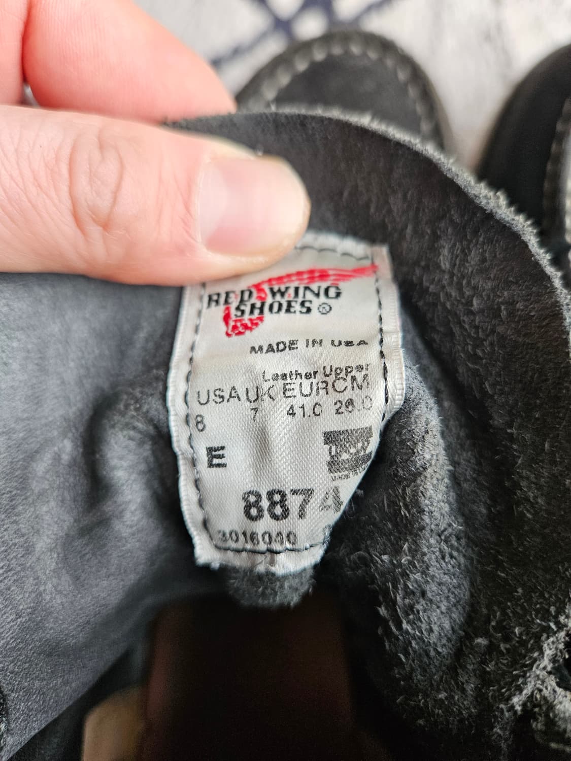 레드윙 8874 스웨이드 260사이즈 팝니다! 상품이미지2