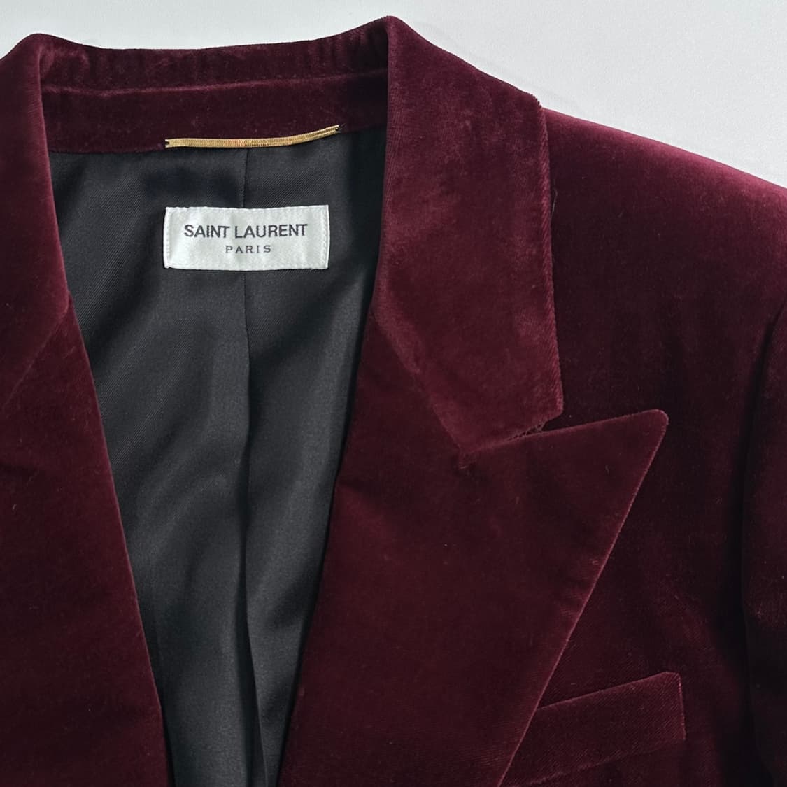 생로랑 벨벳 원버튼 블레이저 자켓 상품이미지4
