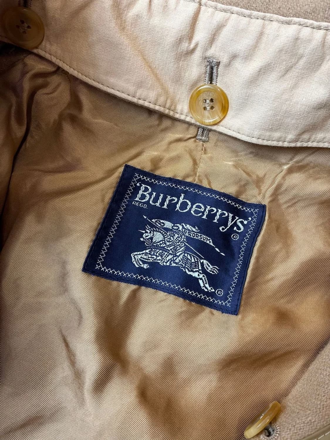 버버리 90's 풀구성 카라 울 라이너 원패널 트렌치 코트 PN5882 상품이미지9