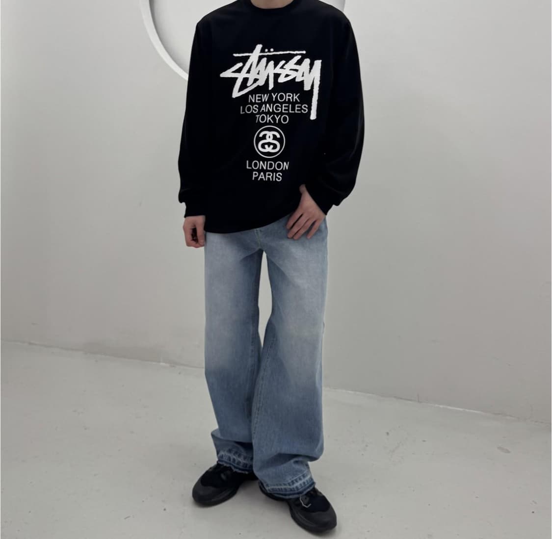 스투시 월드투어 롱슬리브 (( 새상품 )) 남녀공용 상품이미지2