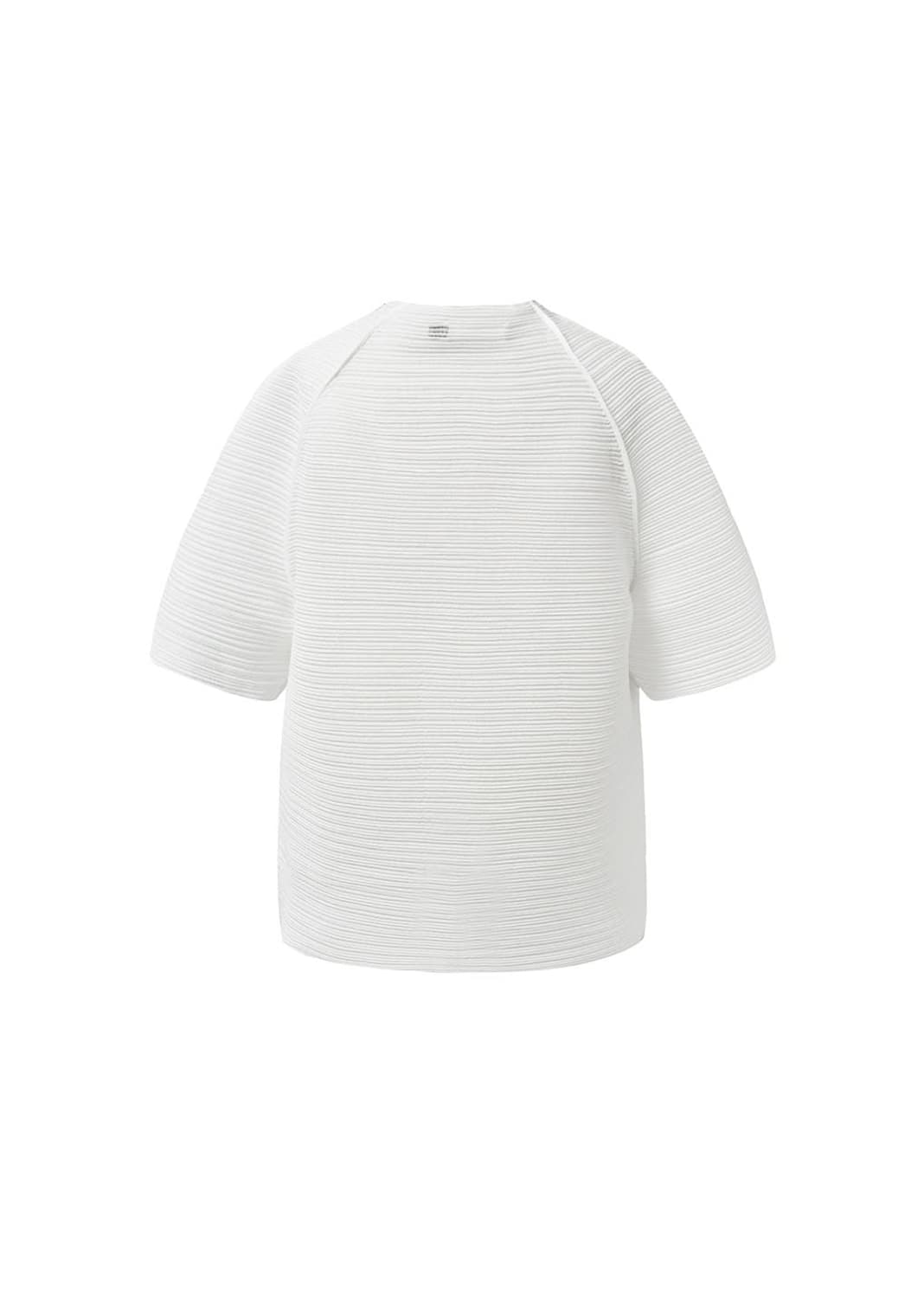 Pleats Raglan Top, White 상품이미지1