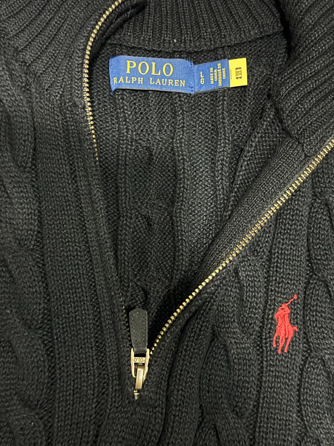 신형택 폴로 케이블 반집업 니트  상품이미지2