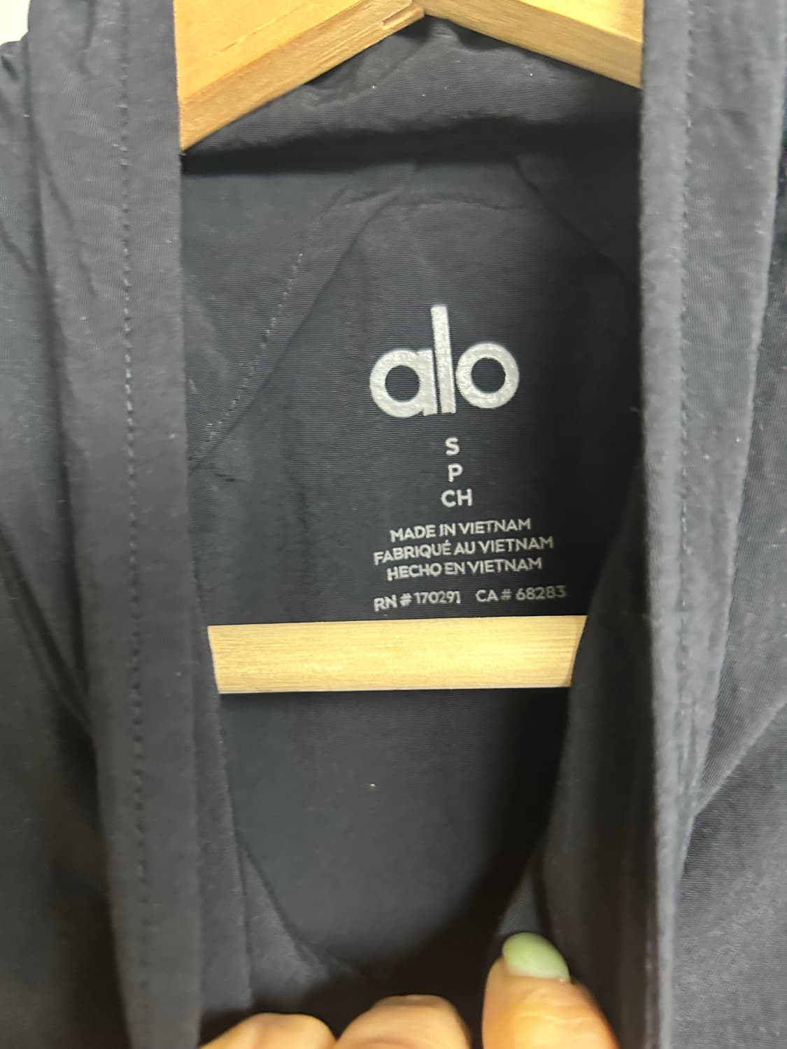 알로 ALO 블랙 아노락 바람막이 S 상품이미지4