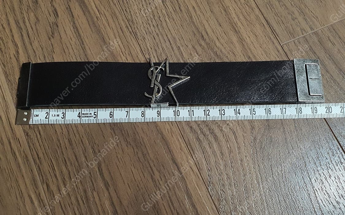생로랑 스타 모노그램 레더 팔찌 M 상품이미지8
