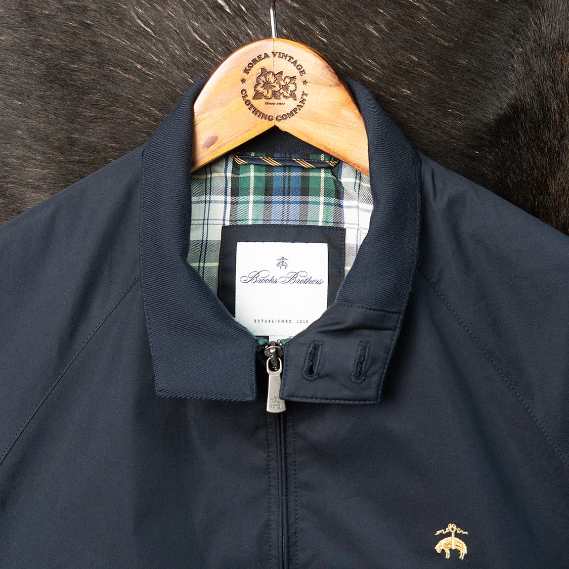 [S] 브룩스브라더스 G9 해링턴 자켓 네이비 MO-2569  상품이미지2