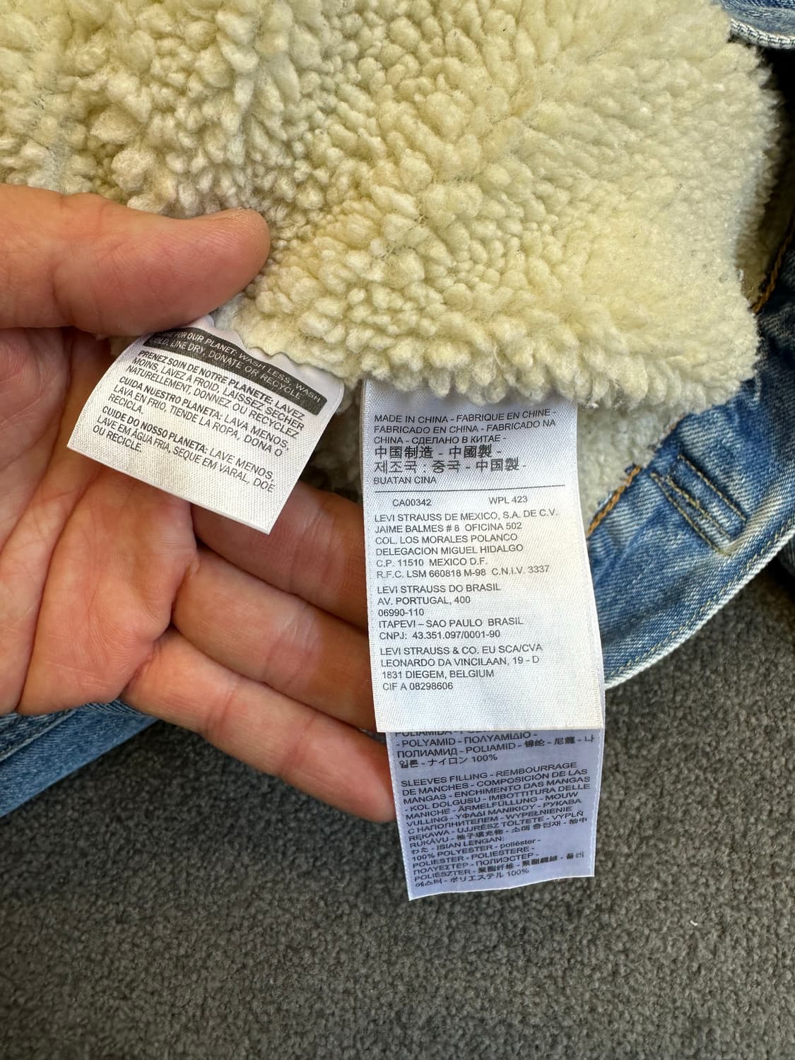 리바이스 쉐르파 데님 자켓 L 상품이미지5
