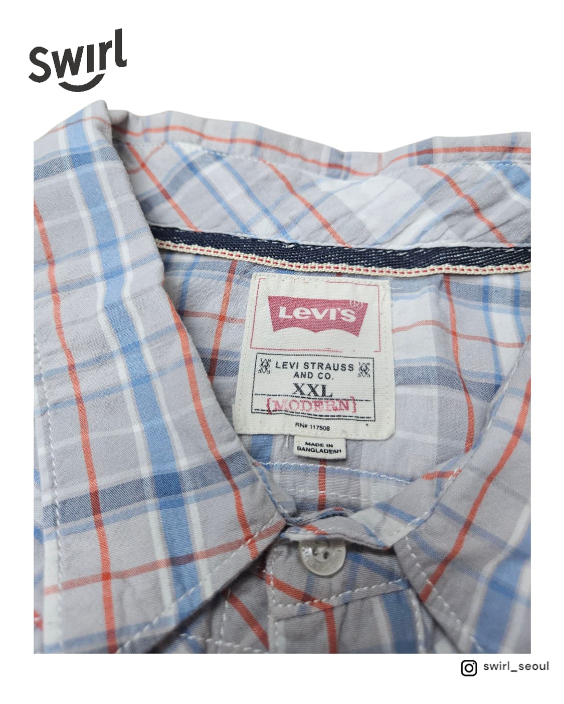 Levis 00's western half shirts 상품이미지3