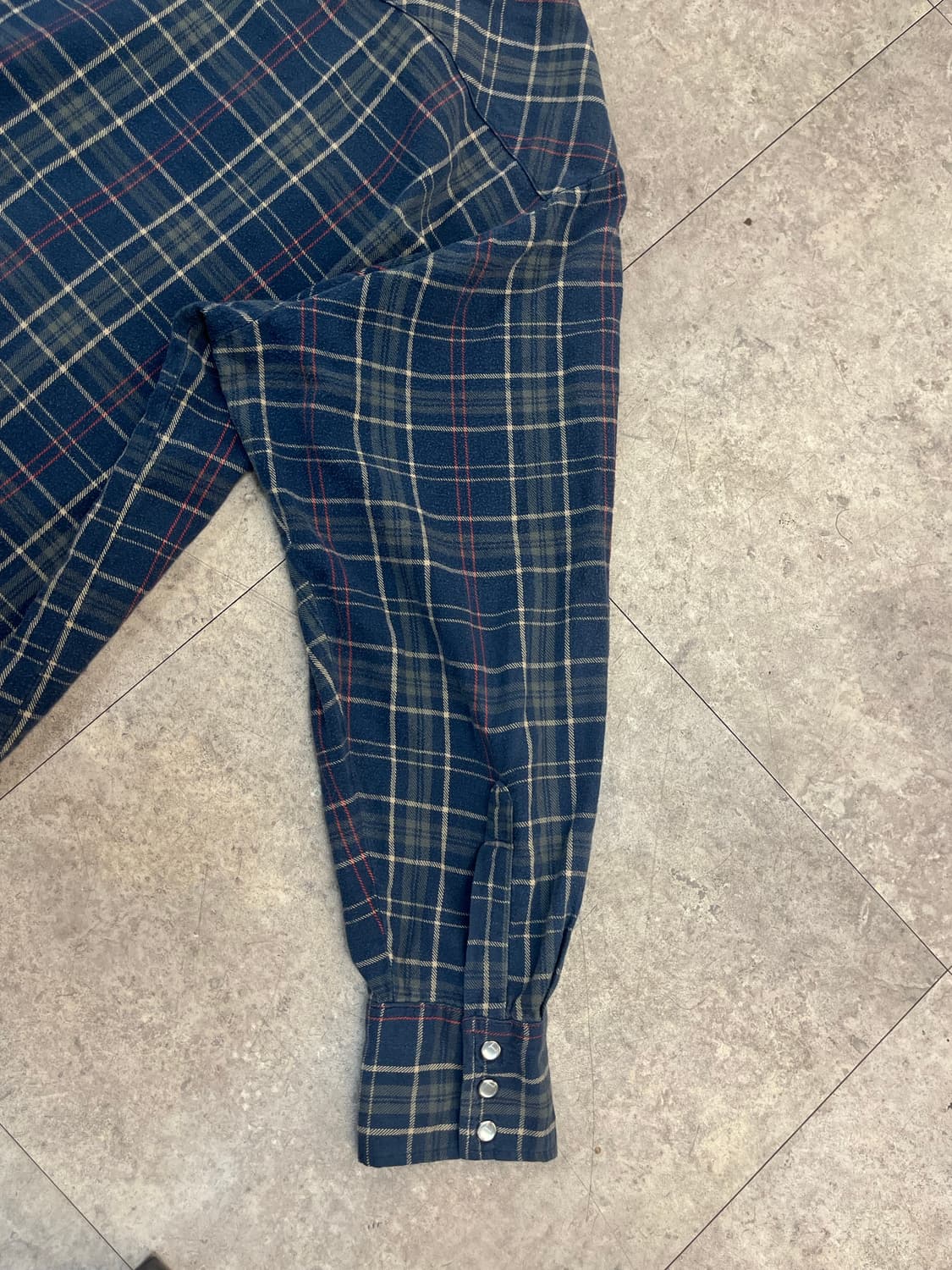 디키즈 버튼 체크 셔츠 네이비 XL #csz2887 상품이미지10