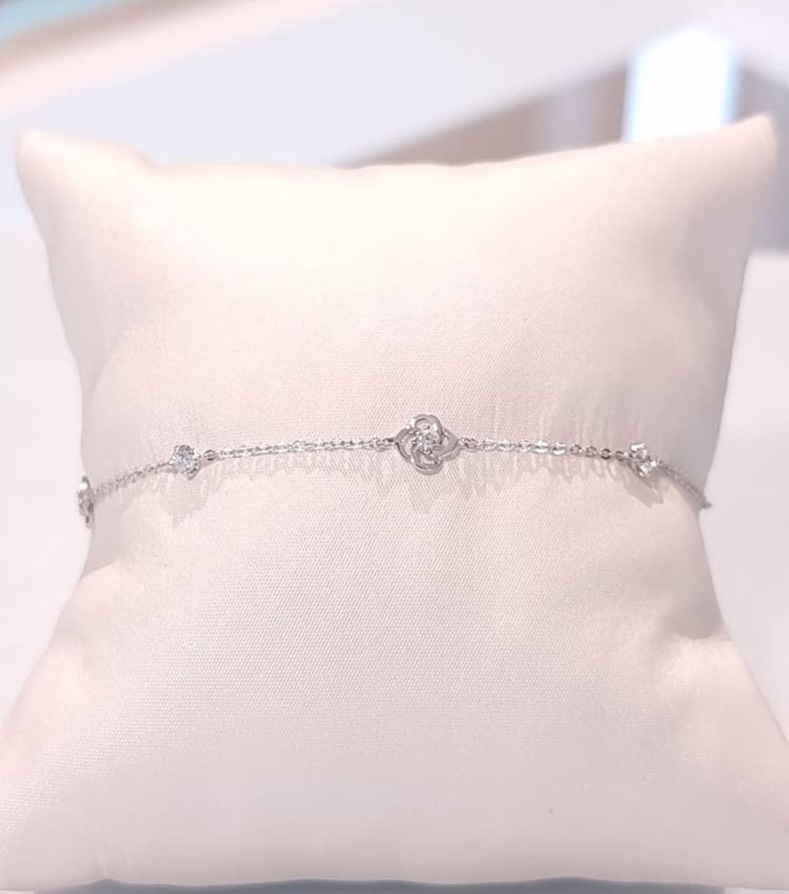 스톤헨지 14k 화이트골드 팔찌 상품이미지1