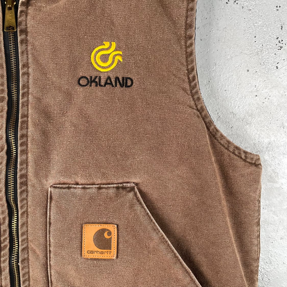 빈티지 칼하트 Okland 퀄팅 베스트 체스트넛 상품이미지7