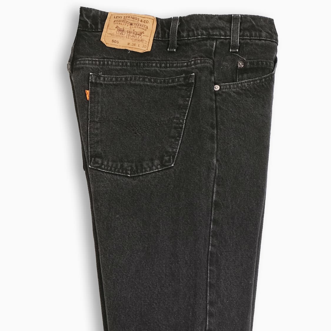 리바이스 505 오렌지탭 흑청 블랙진 90sUSA  OR50536177 상품이미지5