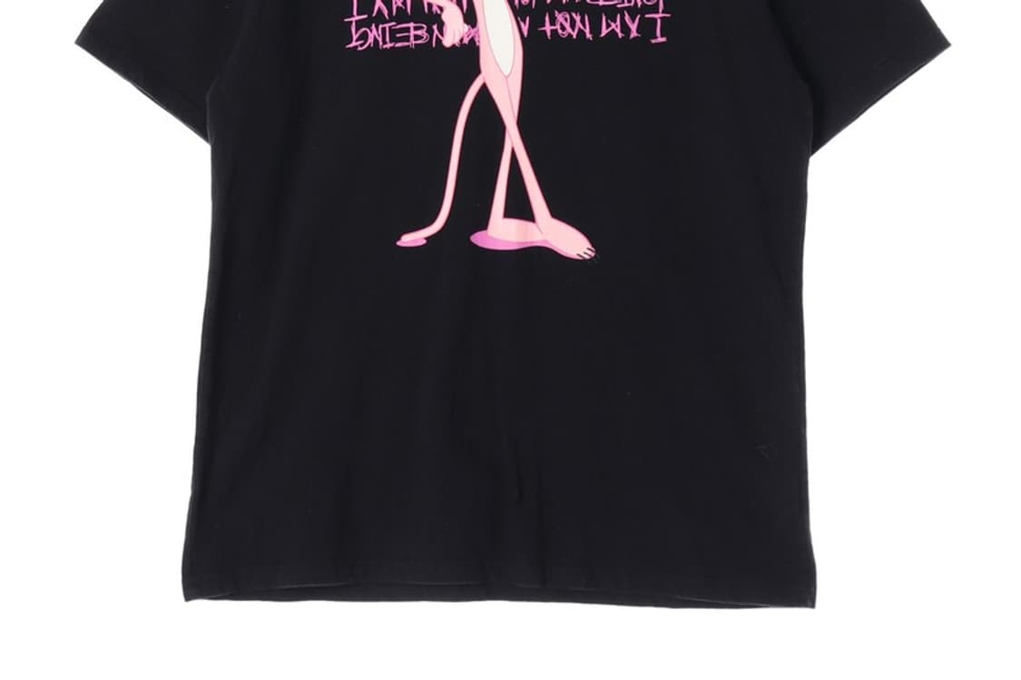 아임낫어휴먼비잉 x 핑크팬더 콜라보 로고 티셔츠 XL 상품이미지4