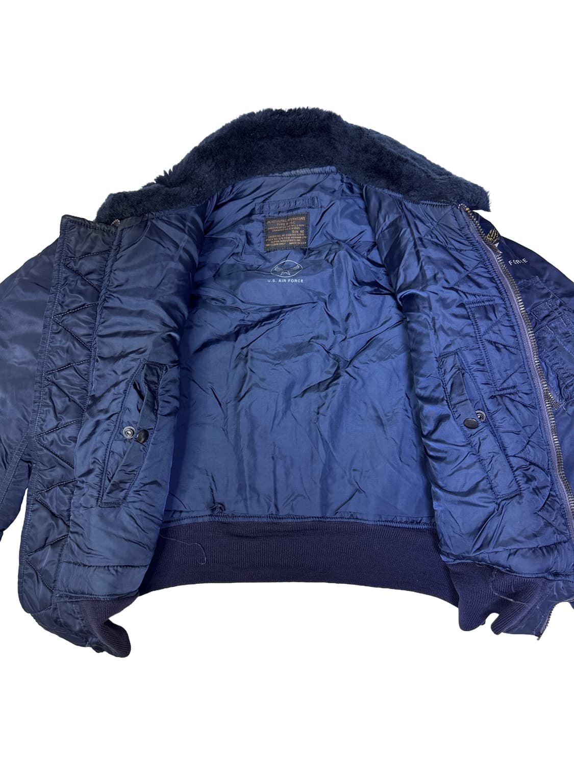 빈티지 90s 알파인더스트리 B-15C 항공자켓 네이비 40 상품이미지7