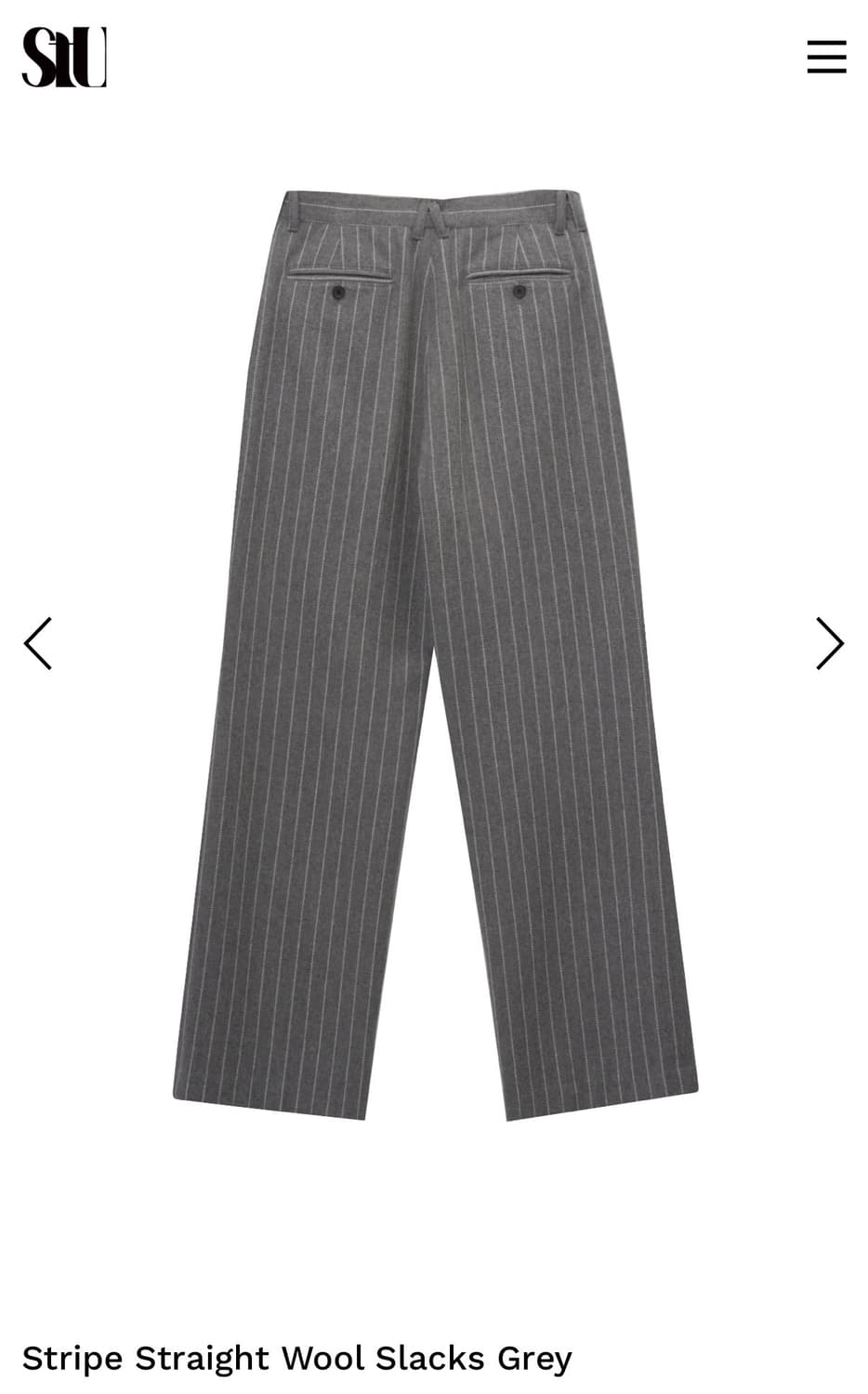 Stu 스트라이프 슬랙스 상품이미지2