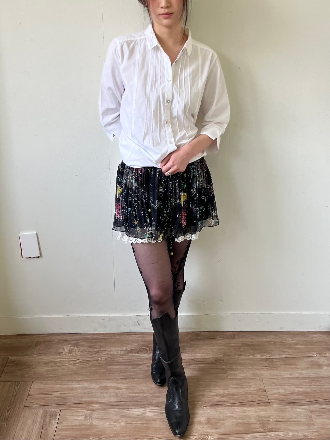 coulage 핀턱 셔츠 원피스 상품이미지7