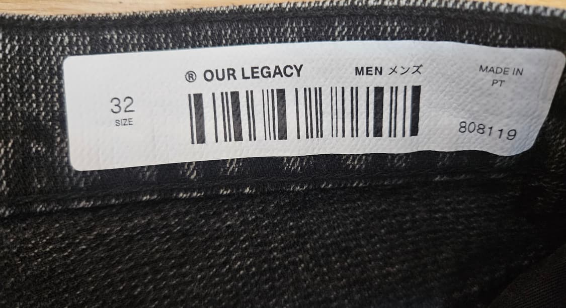 아워레가시 포멀컷 오버다이드 블랙 체인 트윌 (32) 상품이미지4