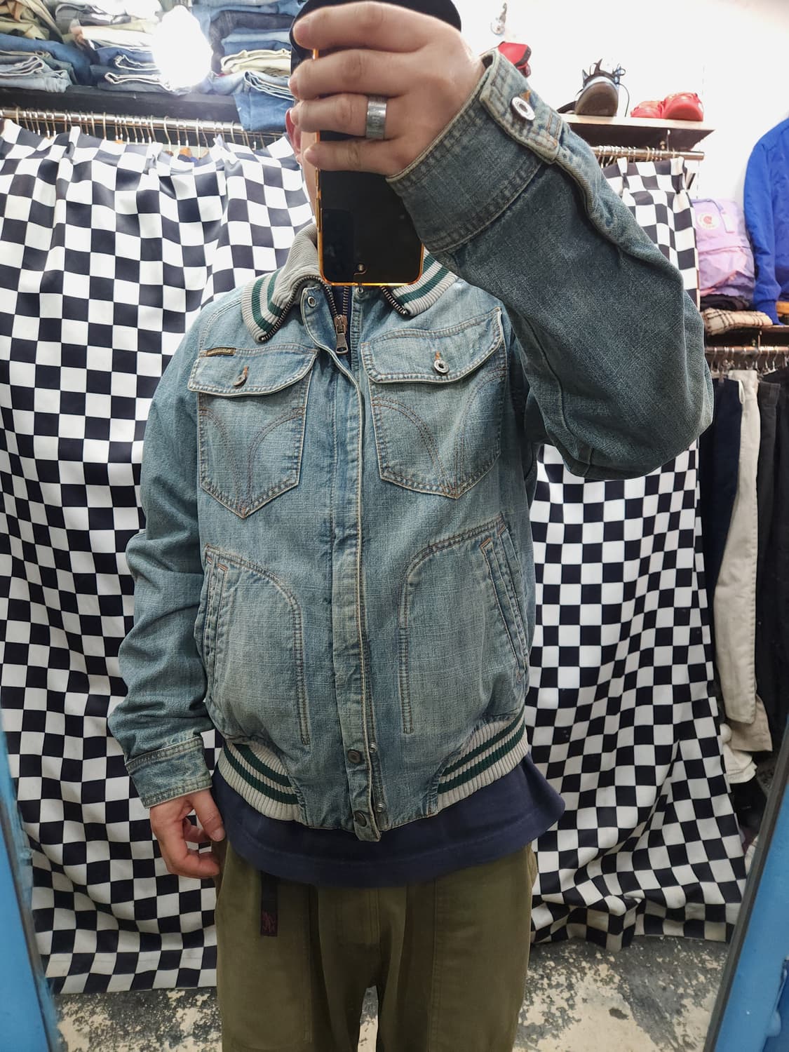 돌체엔가바나 빅자수로고 데님 보머 자켓

 상품이미지10