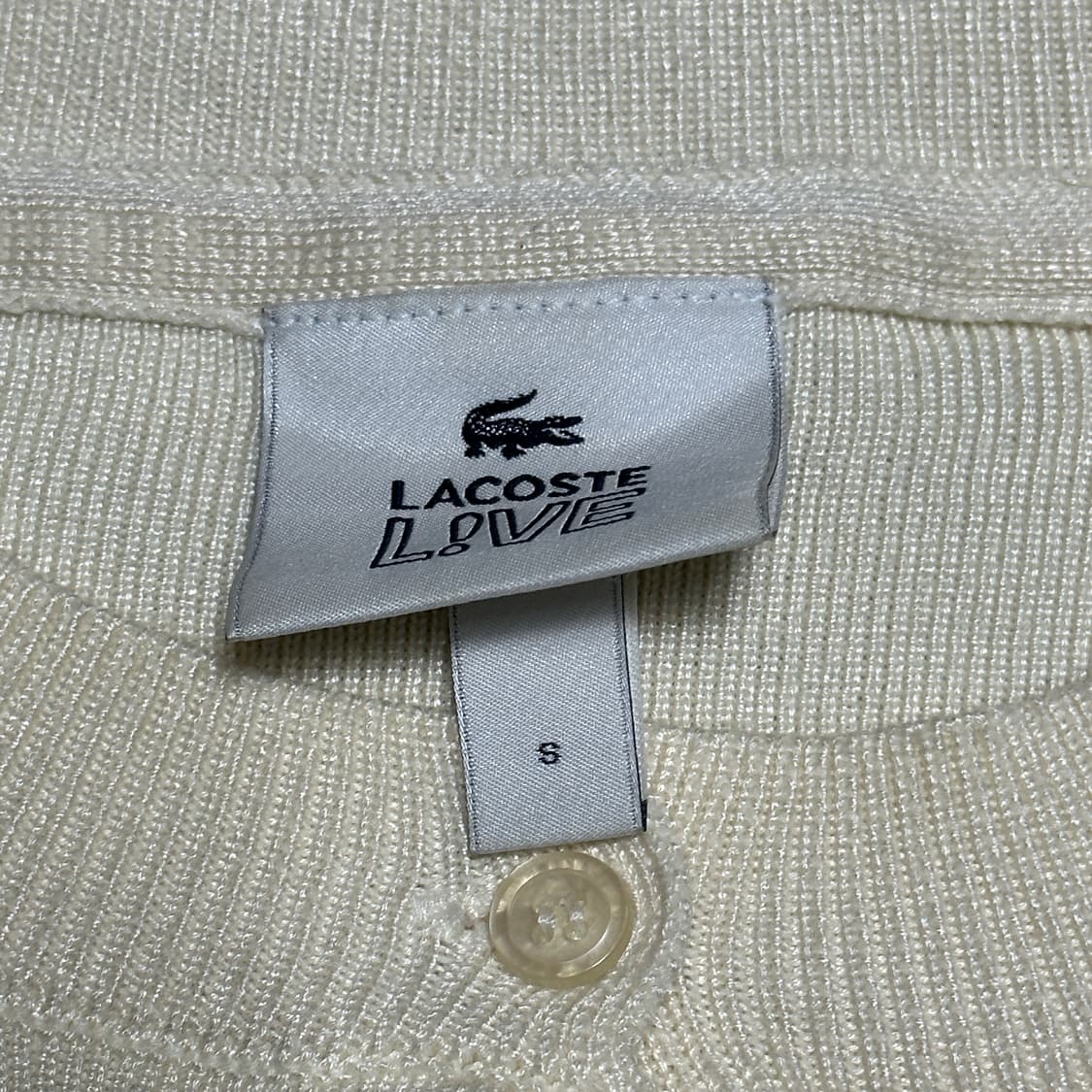 S 라코스테 로고 니트 가디건 상품이미지3