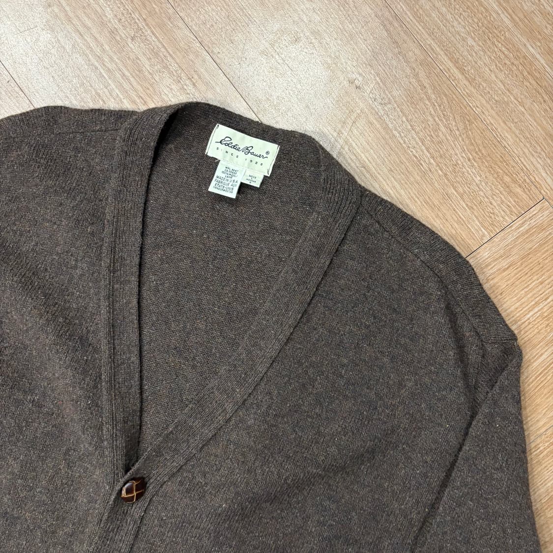 에디바우어 엘보패치 울 카디건 상품이미지2