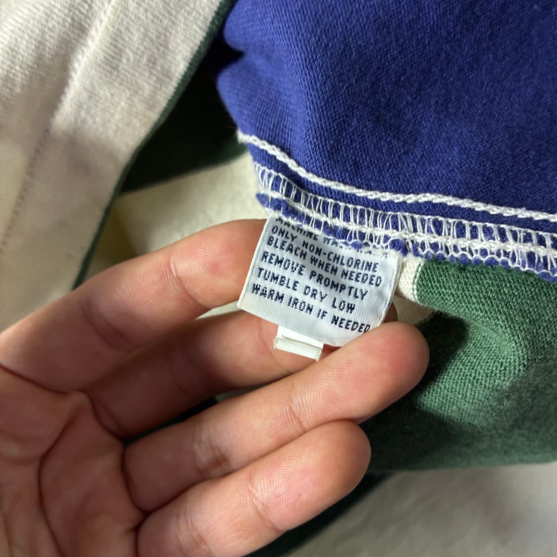 Polo  폴로 랄프로렌 90,s 패넌트 헌팅 패치워크 럭비 티셔츠 상품이미지6