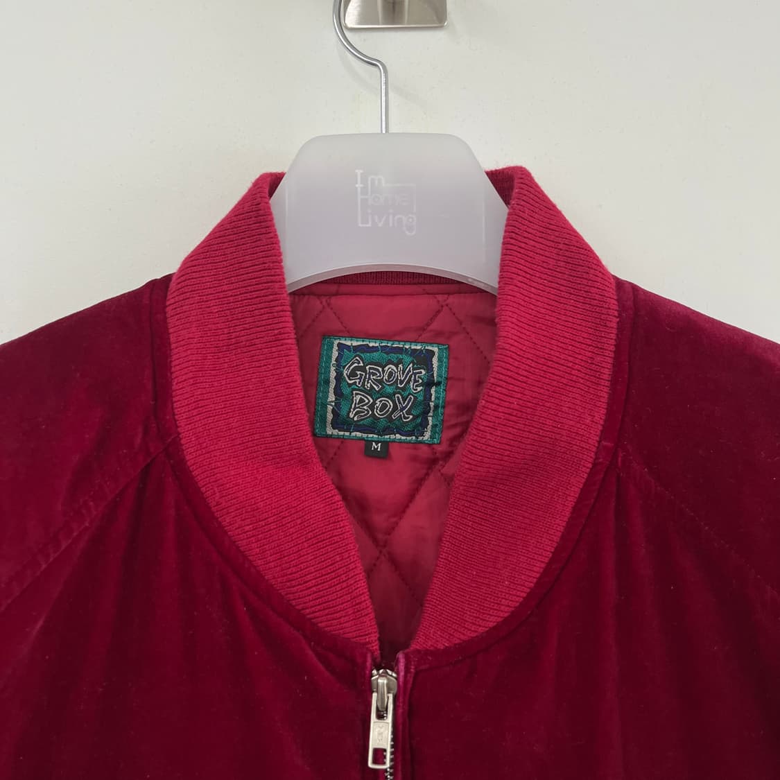 Japanese 버건디 드래곤 벨벳 스카쟌 자켓 상품이미지8