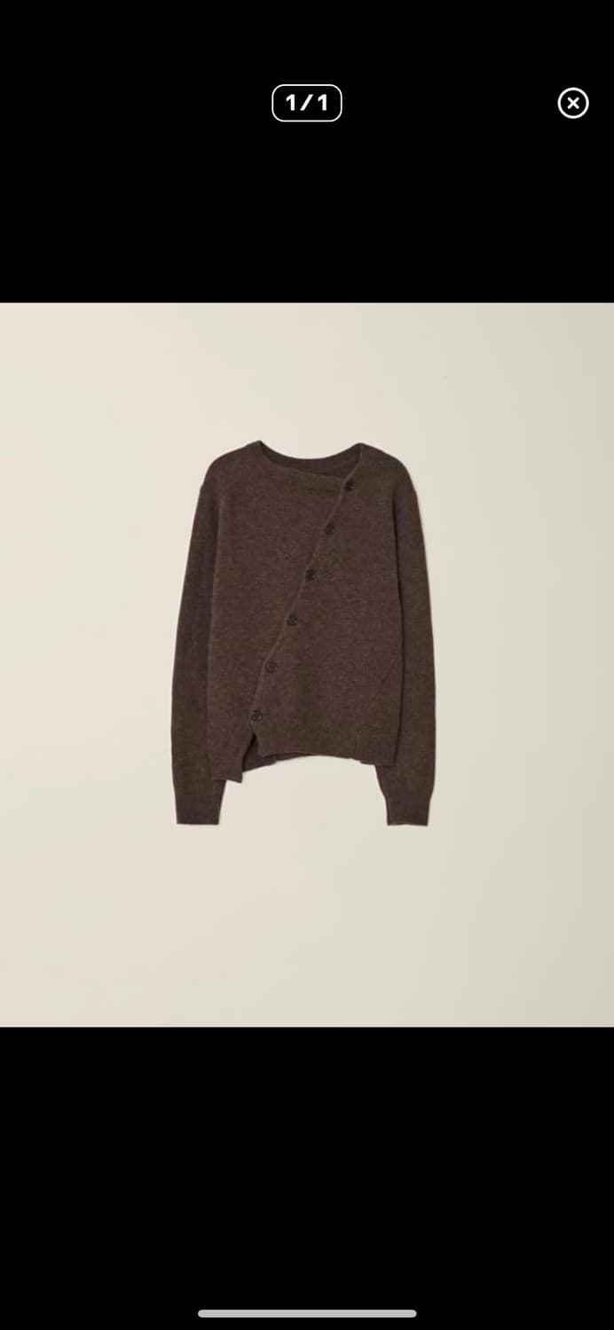 누마레ee 가디건 브라운 L 상품이미지1