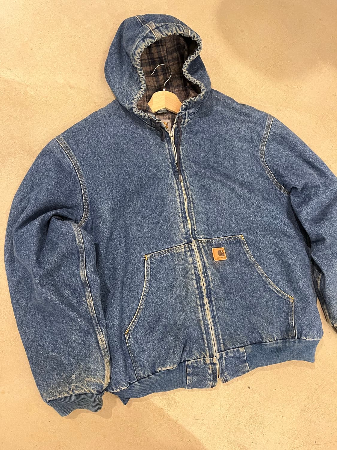 빈티지 칼하트 데님 후디자켓 상품이미지1