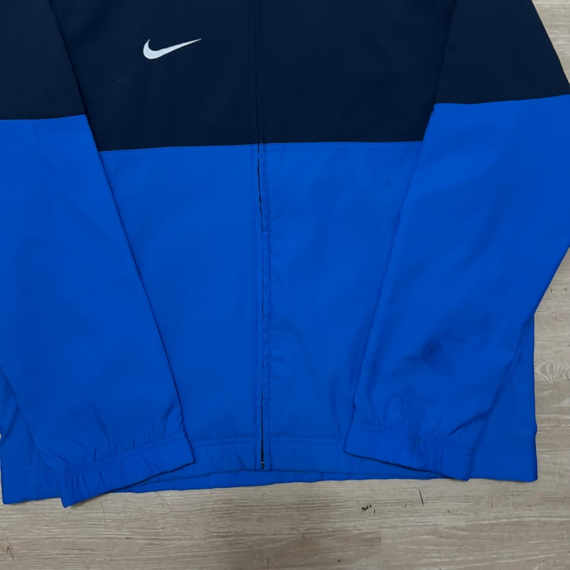 나이키 스우시 로고 배색 윈드브레이커 바람막이 자켓 [블루] M/95 상품이미지3