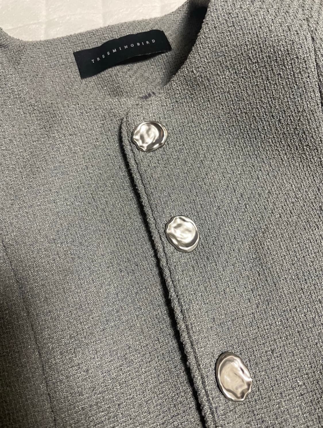 트리밍버드 트위드 자켓 그레이 상품이미지6