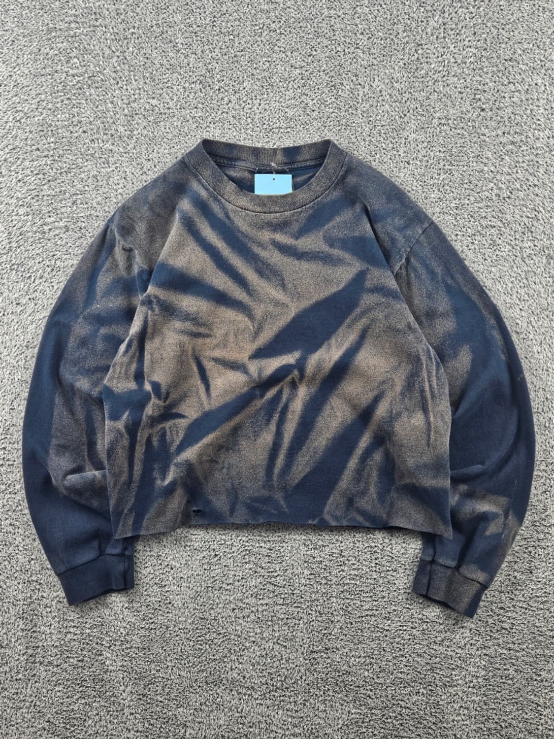 빈티지 커팅 다잉워시드 커스텀 롱 슬리브 ( M추정 ) / 11443 상품이미지1