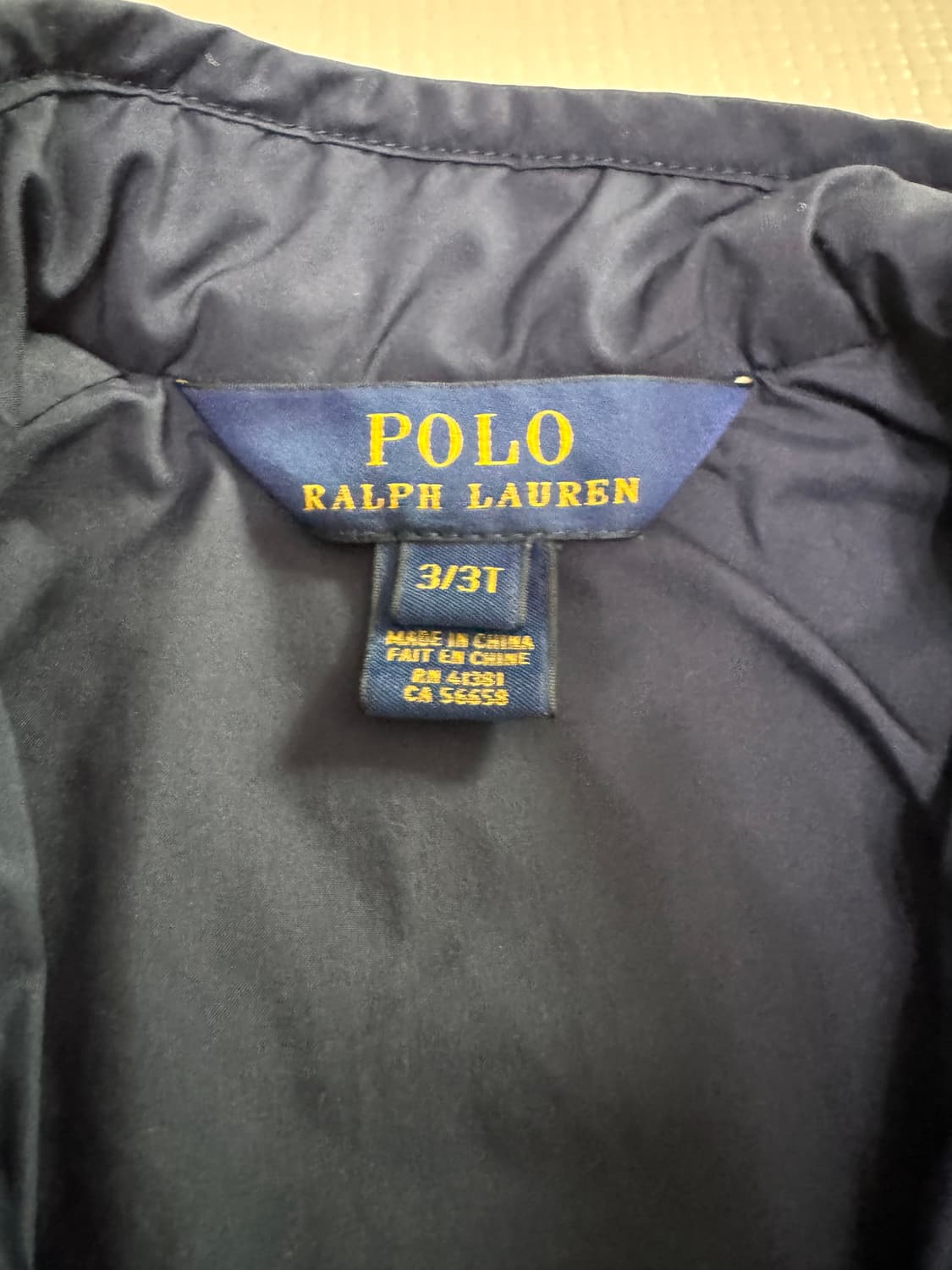 폴로 랄프로렌 키즈 퀄팅점퍼 3T 상품이미지3