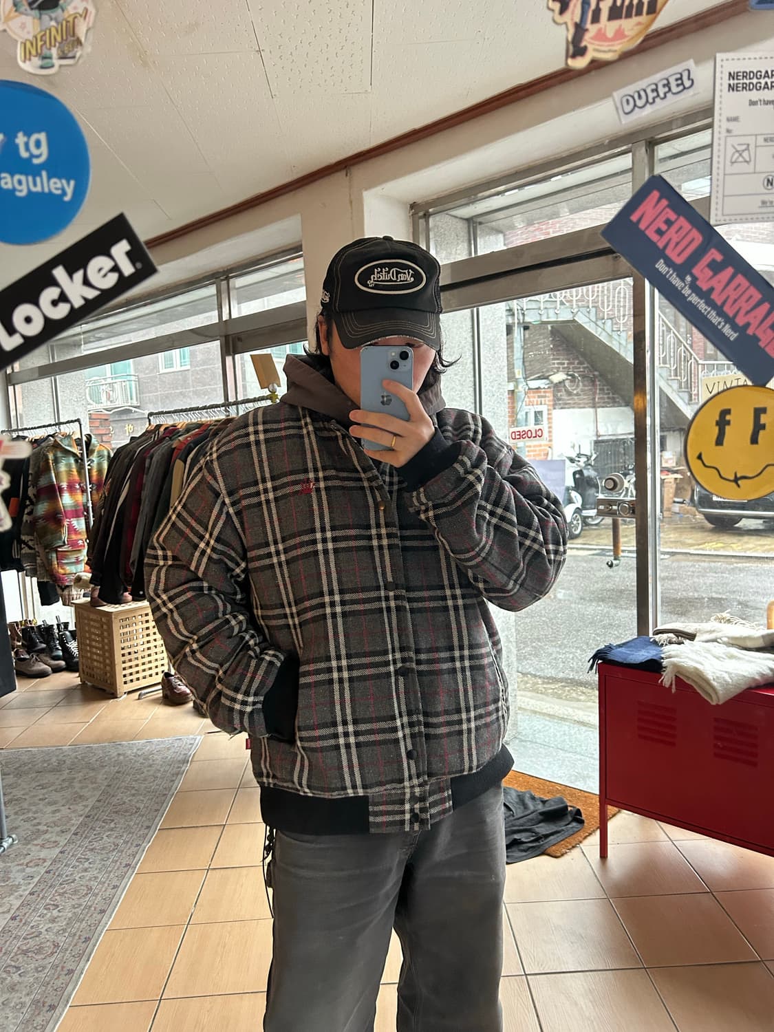 00’s 스투시 버버리 봄버자켓 상품이미지9