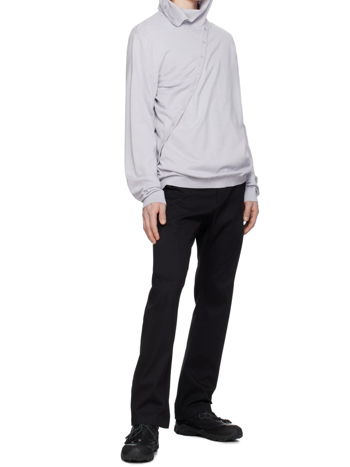 PAF 8.0 knit right hoodie grey 상품이미지3