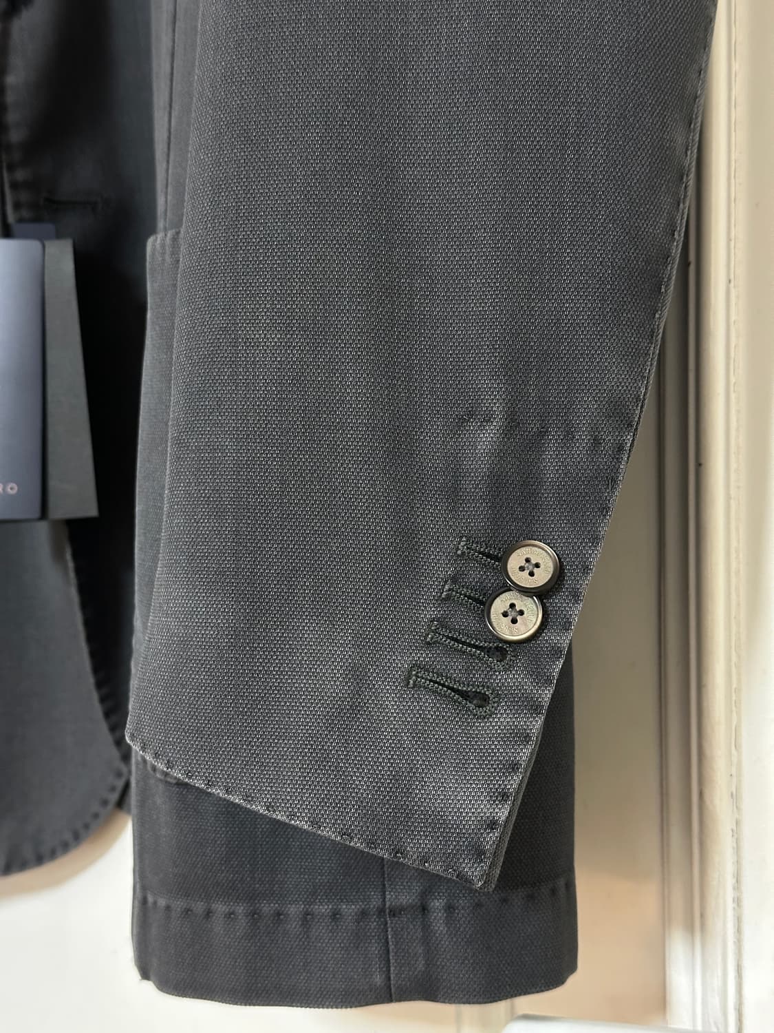 [새제품] 🇮🇹산타니엘로 이태리메이드 테일러 자켓 다크그레이 54 상품이미지3