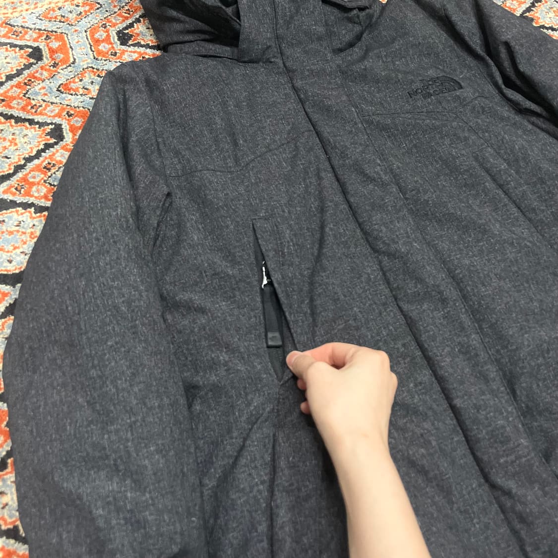 노스페이스 진그레이 구스다운 롱패딩 여성95 상품이미지3