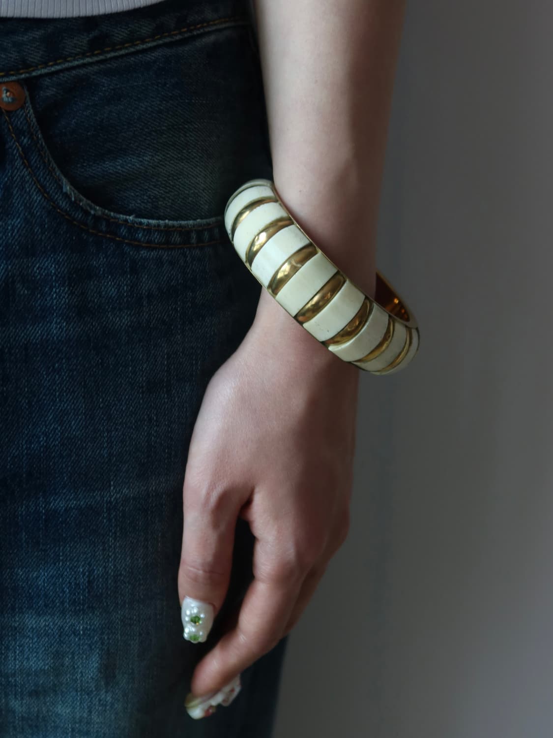 ivory stripe bangle 상품이미지2