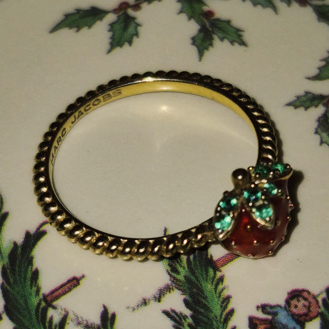 마크제이콥스 실버925 딸기 큐빅 반지 상품이미지9