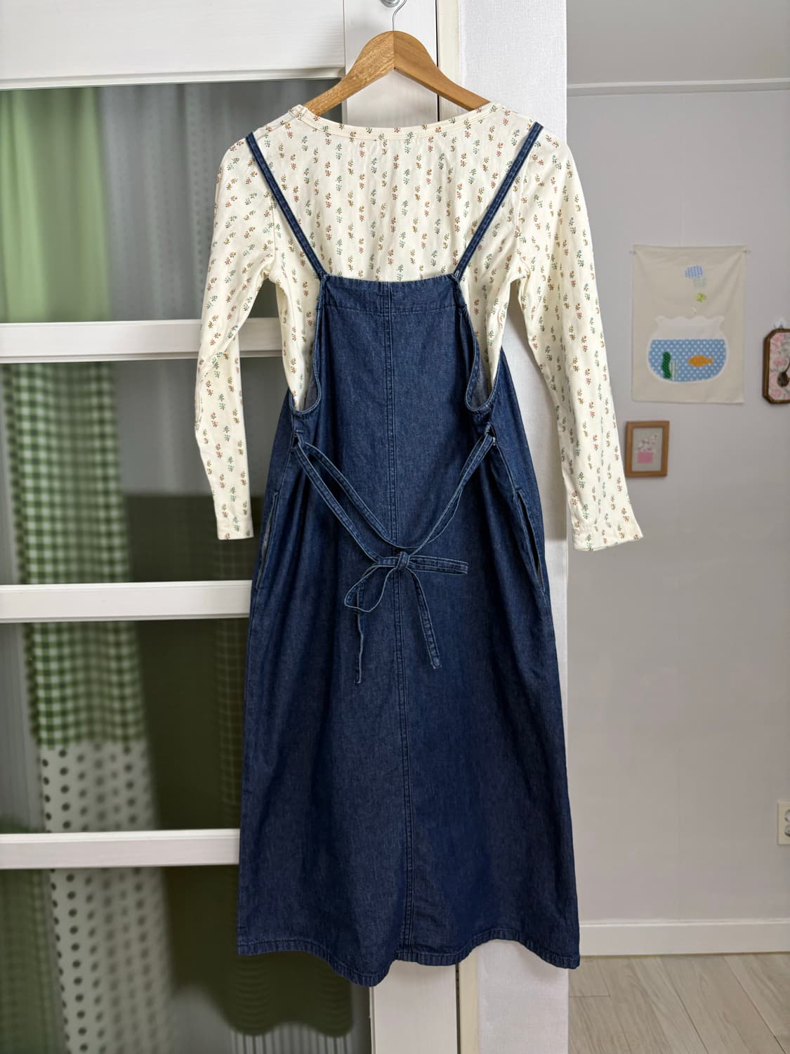 데님 롱 원피스 상품이미지5