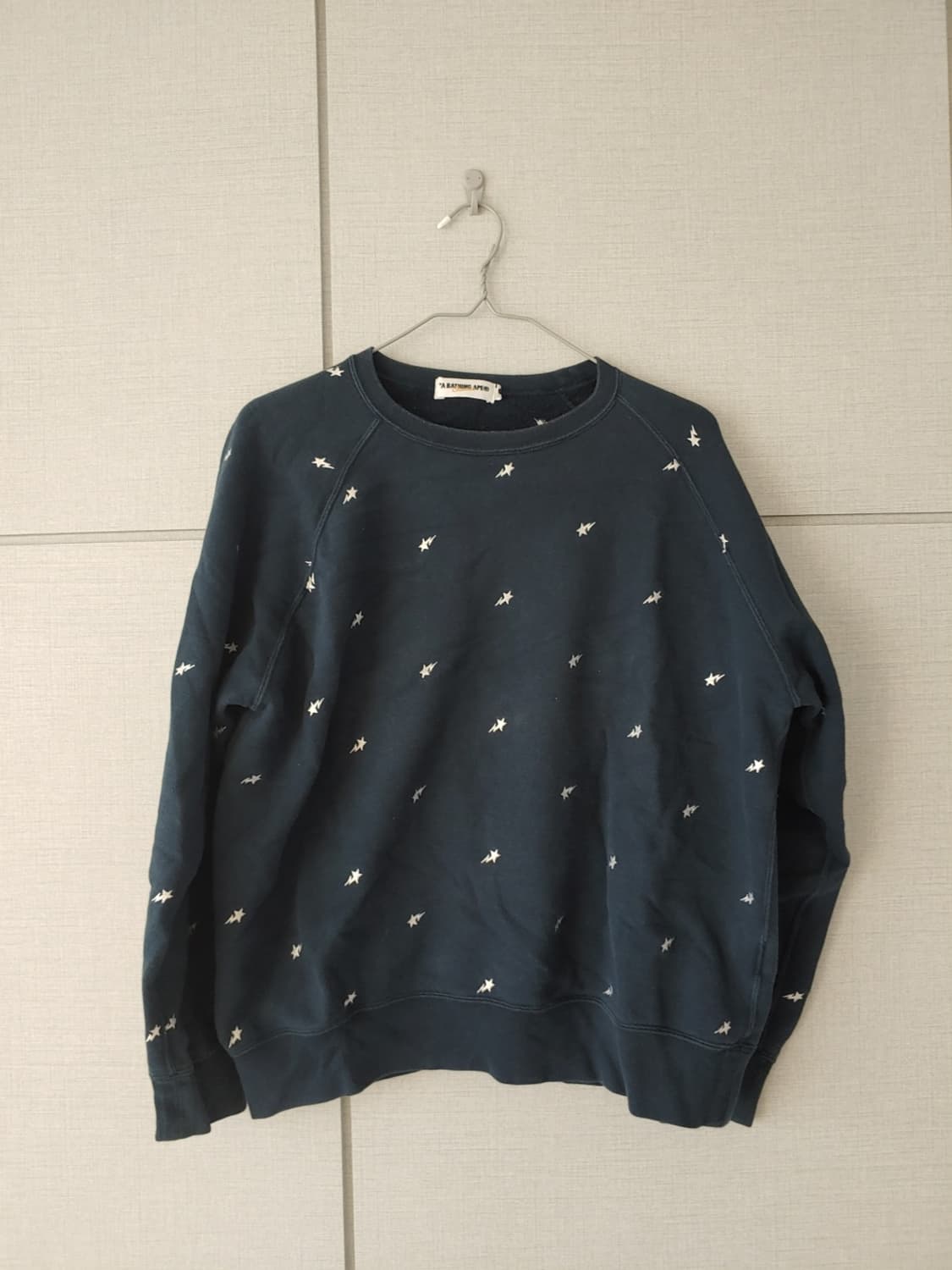 [XL] 베이프 베이프스타 자수 맨투맨 상품이미지1