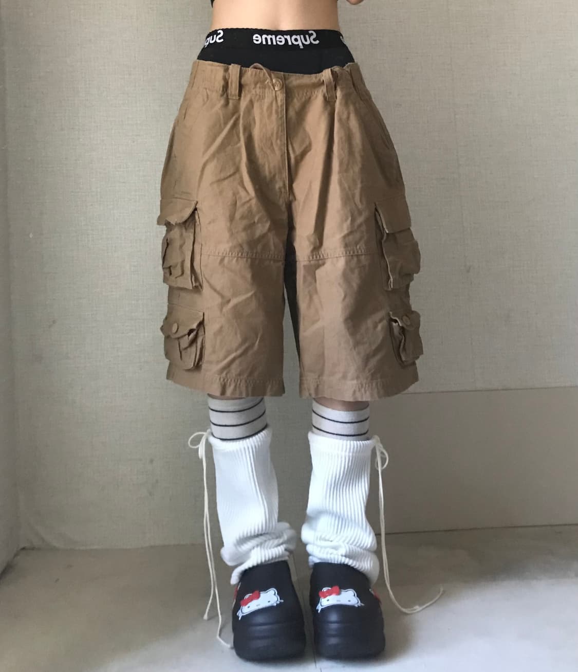 베이지 멀티포켓 버뮤다 상품이미지2