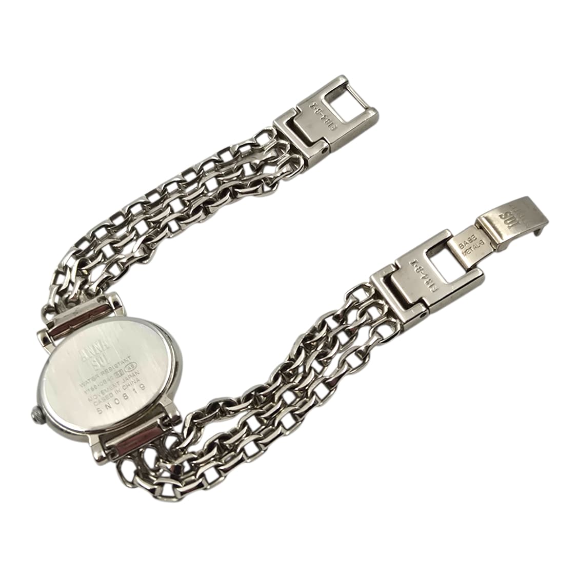 06s 안나수이 퍼플 나비 오발 체인 손목 시계 상품이미지7