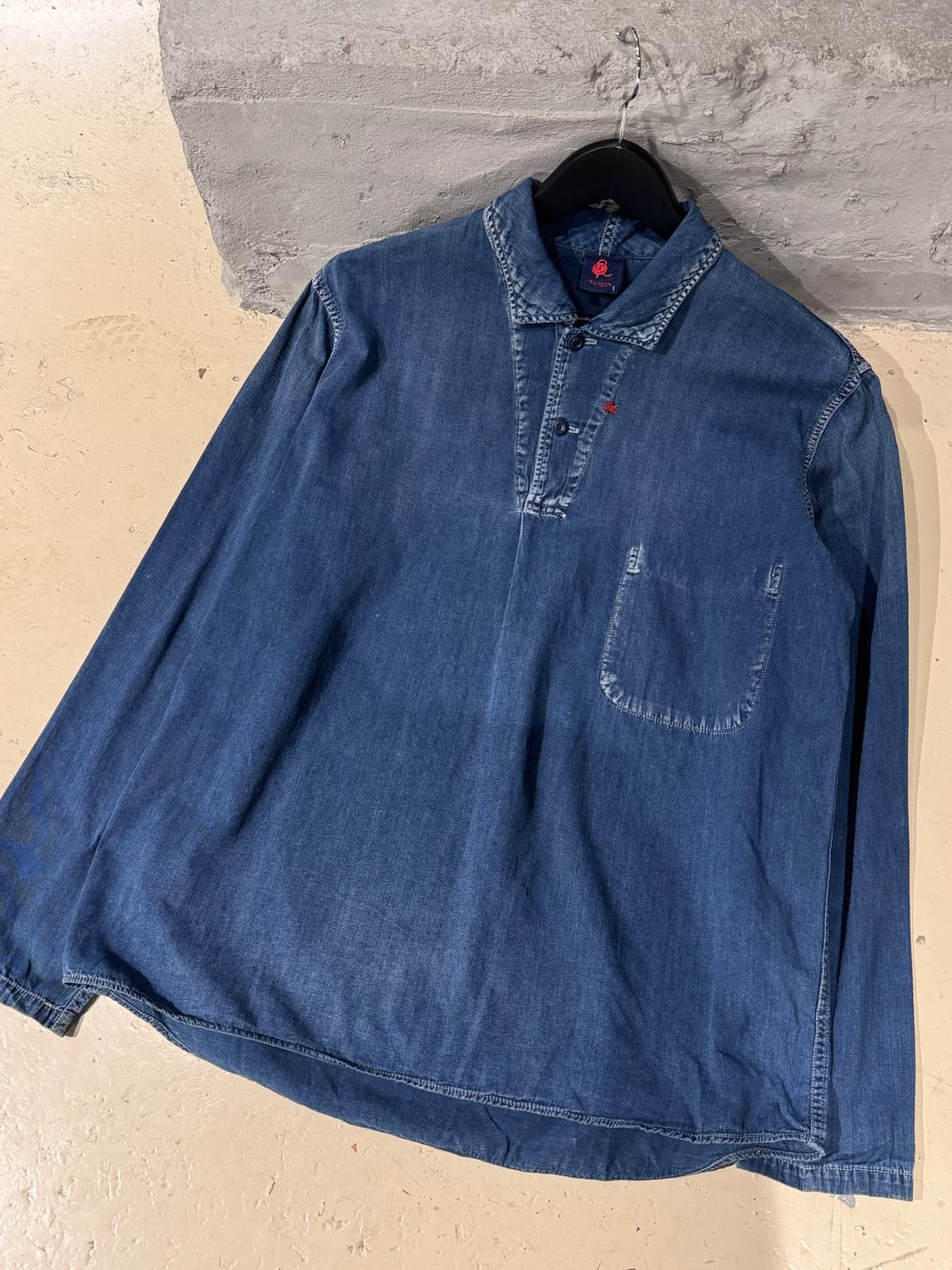 45rpm 인디고 데님 풀오버 셔츠  상품이미지1