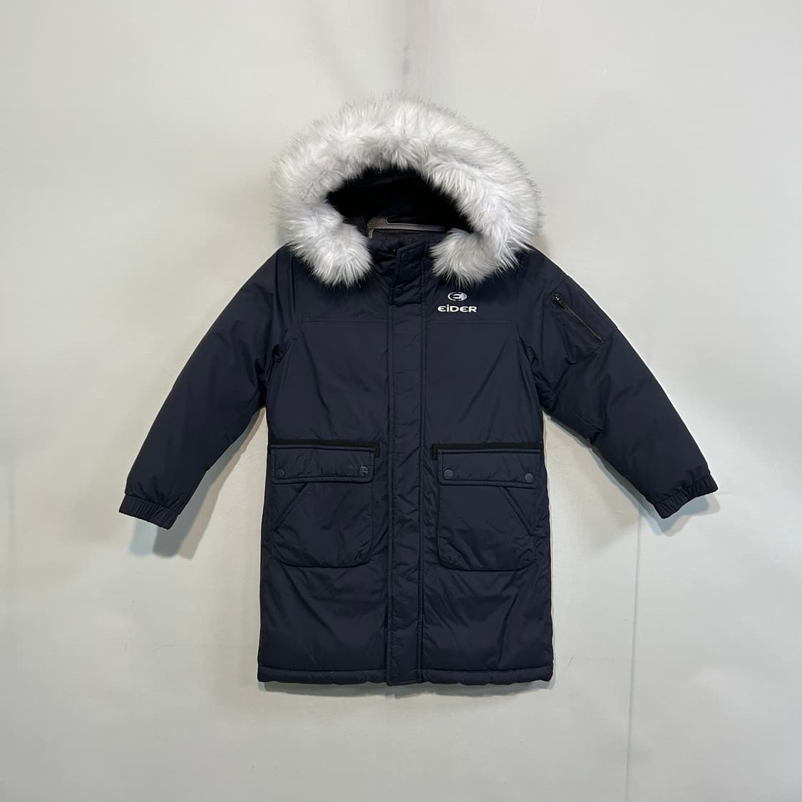 아이더 키즈 구스다운 롱패딩 130 상태최상 상품이미지1