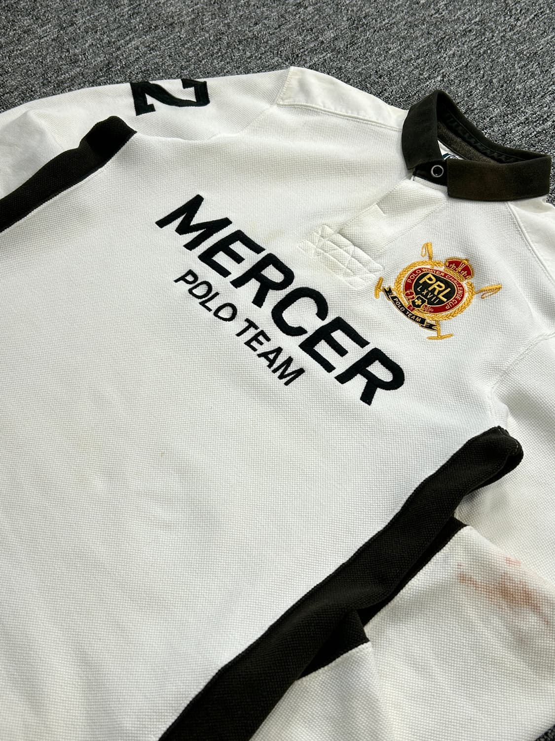 폴로 랄프로렌 팀 메르세르 화이트 럭비티 M   상품이미지4