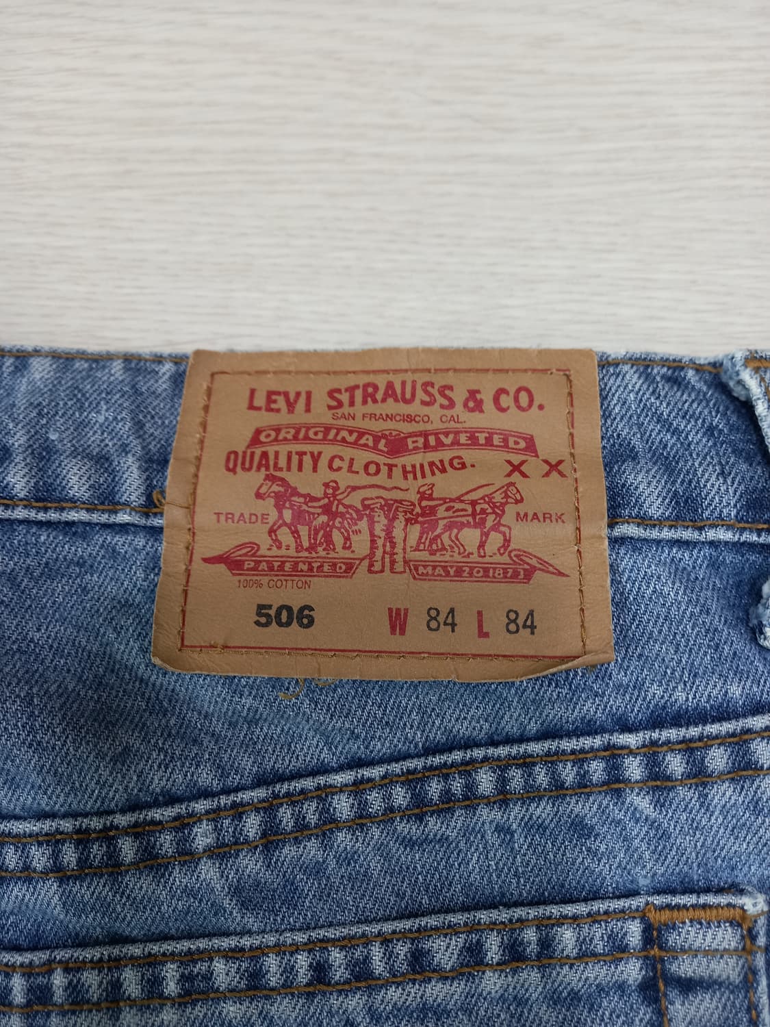 33 리바이스506 Kor 일자진 연청 33-417 상품이미지5